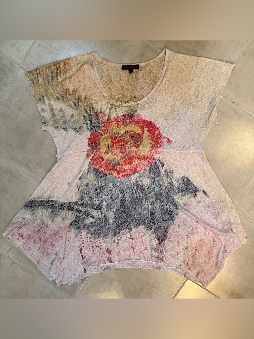 Joe Browns Watercolor Print Tunic Sz 18